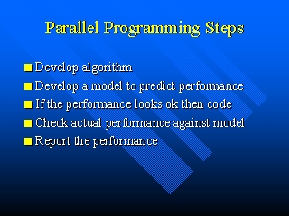 Parallel Programming Steps